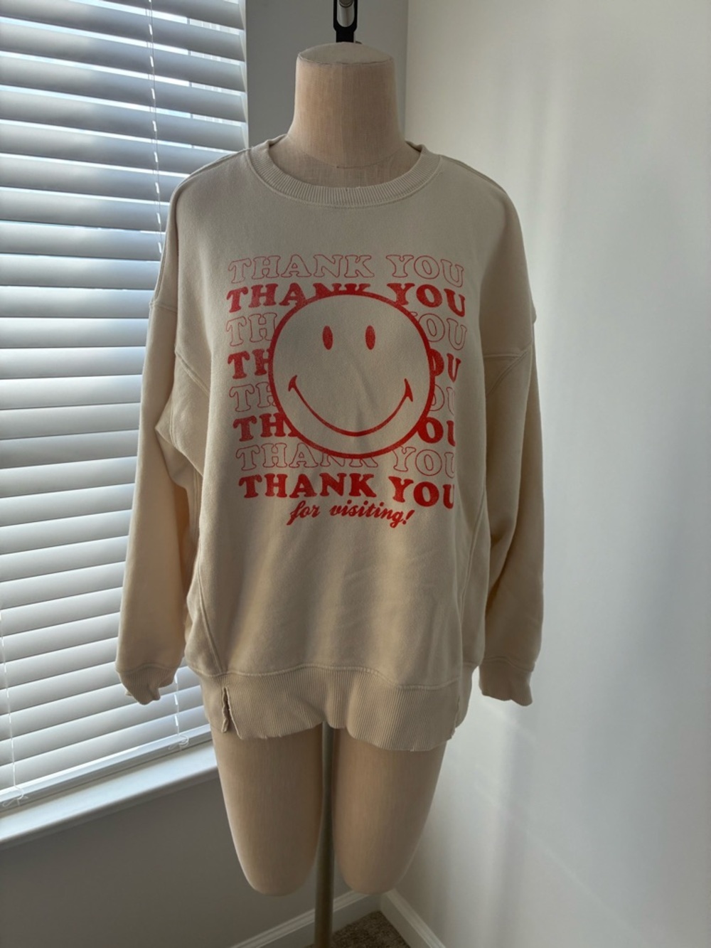 Aerie Women's Thank You For Visiting The Chill Crew Oversized Sweatshirt